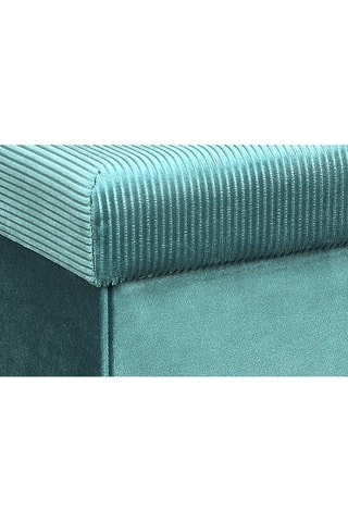 Puf con arcón - Azul pato