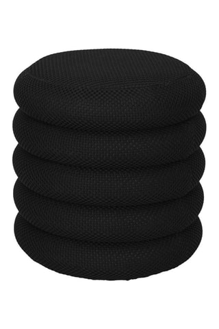 Puf con arcón Atome - Negro - De poliéster 