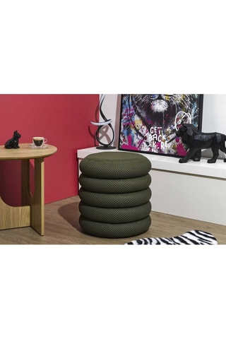 Puf con arcón Atome - Caqui - De poliéster 