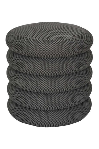 Puf con arcón Atome - Gris oscuro - De poliéster