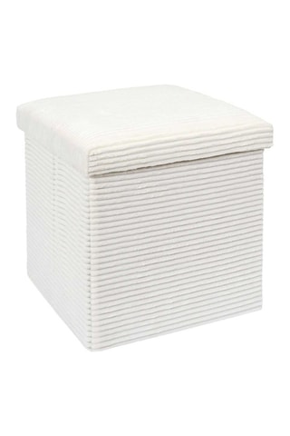 Puf plegable con arcón Scott - Crudo