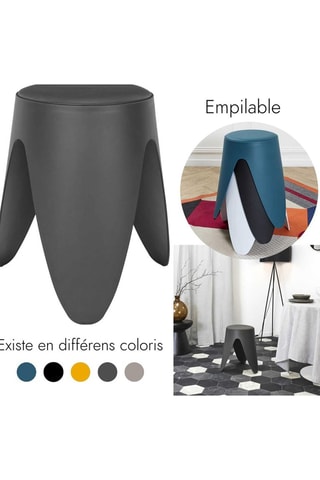 2 taburetes Eve - Gris