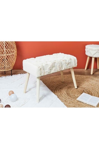 Banco de madera de pino Mirage - 60 x 40 x 32 cm