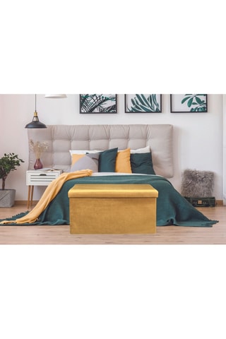 Banco con arcón - Mostaza