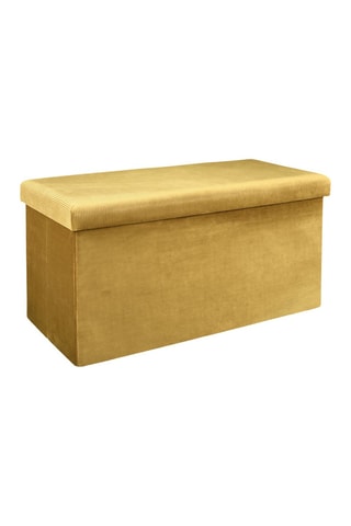 Banco con arcón - Mostaza