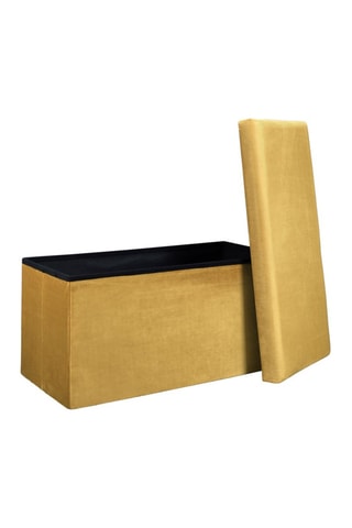 Banco con arcón - Mostaza