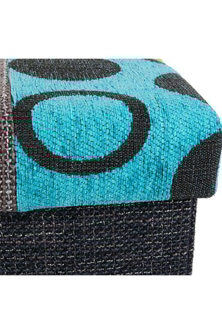 Puf con arcón - 38 x 38 x 38 cm - Negro