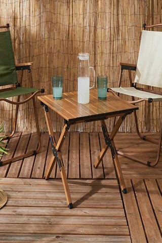 Mesa plegable Mariposa - Imitación madera