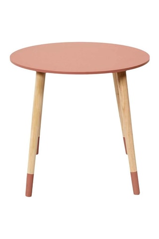 2 mesas encajables de madera y pino - 43 x 48 cm y 33 x 40 cm