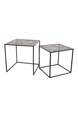 2 mesas encajables Havana - Negro