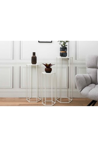 3 mesas encajables - 34 x 90 x 30/32 x 75 x 28/30 x 60 x 26 cm