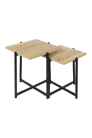 2 mesas encajables Loka - 40 x 40 x 40 / 35 x 35 x 35 cm