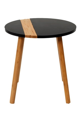 Mesa de centro encajable - Negro y natural