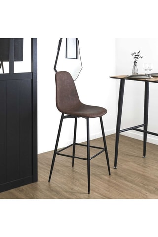 2 taburetes Amber - Marrón