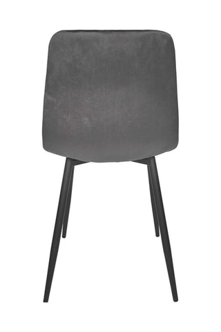 4 sillas Mateo - Gris y negro