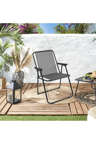 Silla de jardín plegable - 45 x 84 x 54 cm