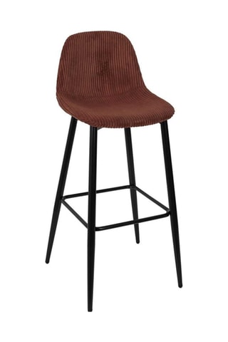 2 sillas de bar Scott - Terracota y negro