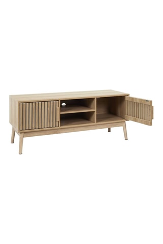 Mueble de TV de 2 puertas de madera - 117 x 48 x 40 cm