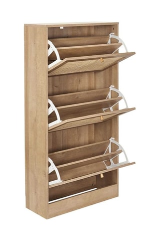 Zapatero de 3 puertas abatibles Bali - 60 x 113 x 24 cm