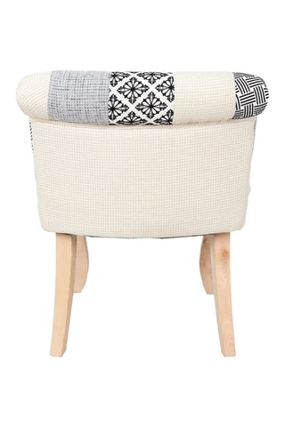 Sillón Patchwork Eleonor - Negro y blanco