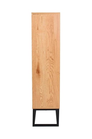 Estantería de 2 cajones - Natural y negro