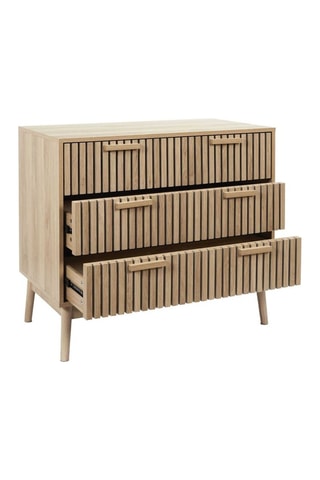 Cómoda de 3 cajones Klaus - Natural