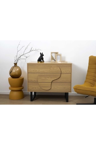 Cómoda de 3 cajones Calypso - 90 x 79 x 49 cm