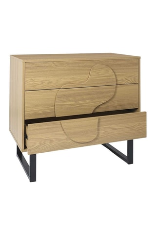 Cómoda de 3 cajones Calypso - 90 x 79 x 49 cm