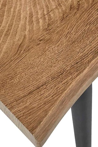 Mesa de centro - Negro e imitación madera