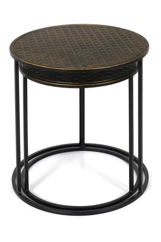 2 mesas de centro encajables Mirage - Negro