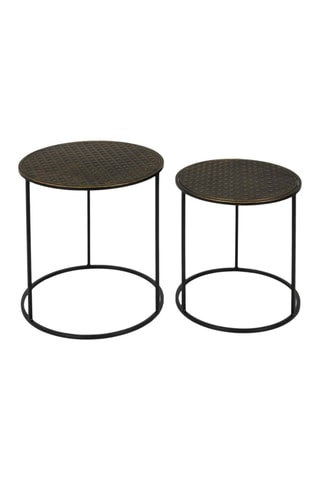 2 mesas de centro encajables Mirage - Negro