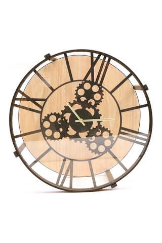 Mesa auxiliar reloj  - Negro