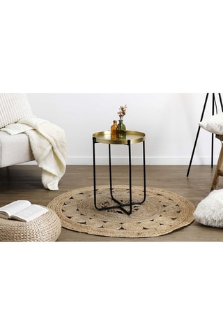 Mesa auxiliar Alia - Dorado y negro