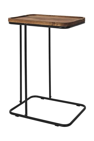 Mesa auxiliar de madera de acacia - 40 x 55 x 30 cm