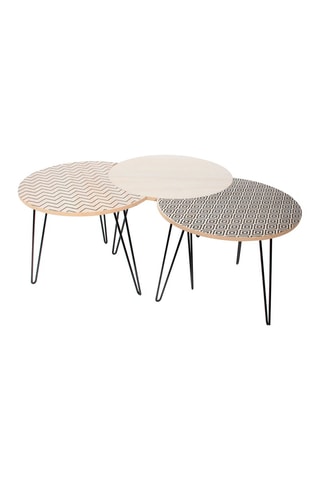 3 mesas auxiliares - 45 x 45 x 36 cm