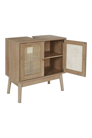 Mueble de cuarto de baño de lavabo de 2 puertas Bali - 60 x 70 x 30 cm