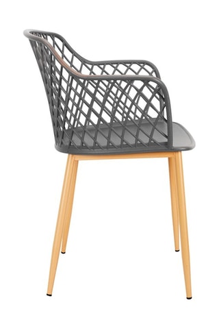 4 sillones de exterior Málaga - Gris