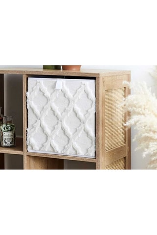 Cubo contenitore pieghevole - 30 x 30 cm - Beige