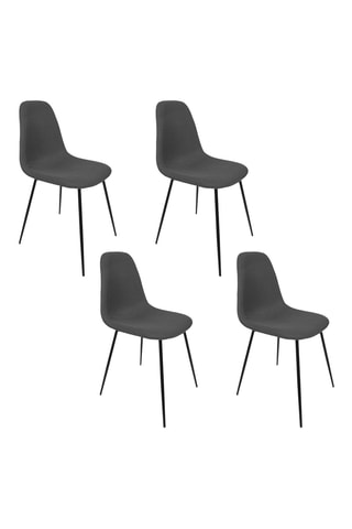 4 sillas de madera Atome - 44 x 86 x 54 cm