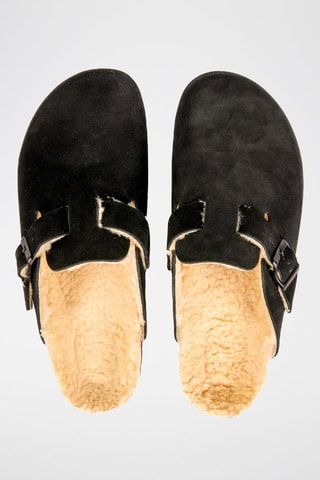 Zuecos de piel - Negro