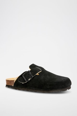 Zuecos de piel - Negro