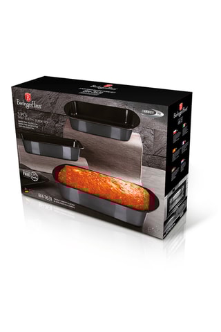 3 moules à pâtisserie revêtement titane Metallic Line Carbon Pro