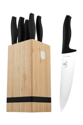 Bloc de 5 pièces en acier inoxydable Matte Black