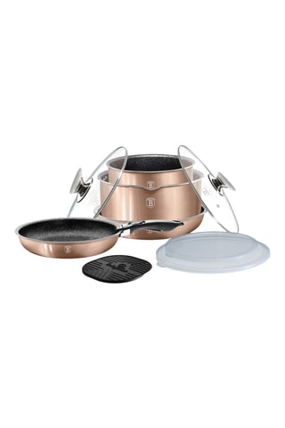 Pannenset Metallic Line Rose Gold - 10-Delig