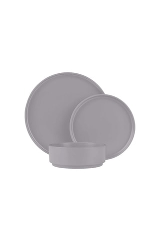 Porseleinen Servies Matt Taupe - 18-delig