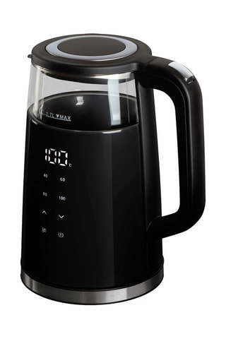 Bouilloire sans fil en verre borosilicate Matte Black Collection - 1,7 l - 2200 W