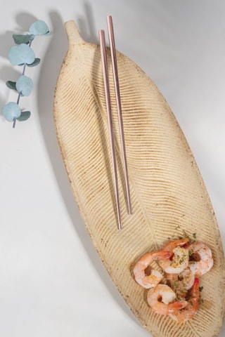 6 paires de baguettes en acier inoxydable Cutlery - 23,5 cm