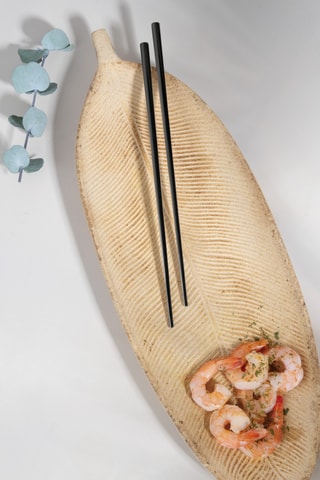 6 paires de baguettes en acier inoxydable Cutlery - 23,5 cm