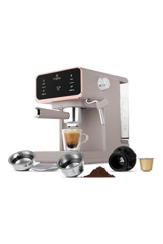 Machine à café espresso 3-en-1 en acier inoxydable Taupe Collection - 1 l - 950 W