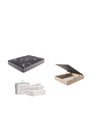 Pack colchón Luxury Grafeno Night Confort y canapé abatible de madera - 30 cm